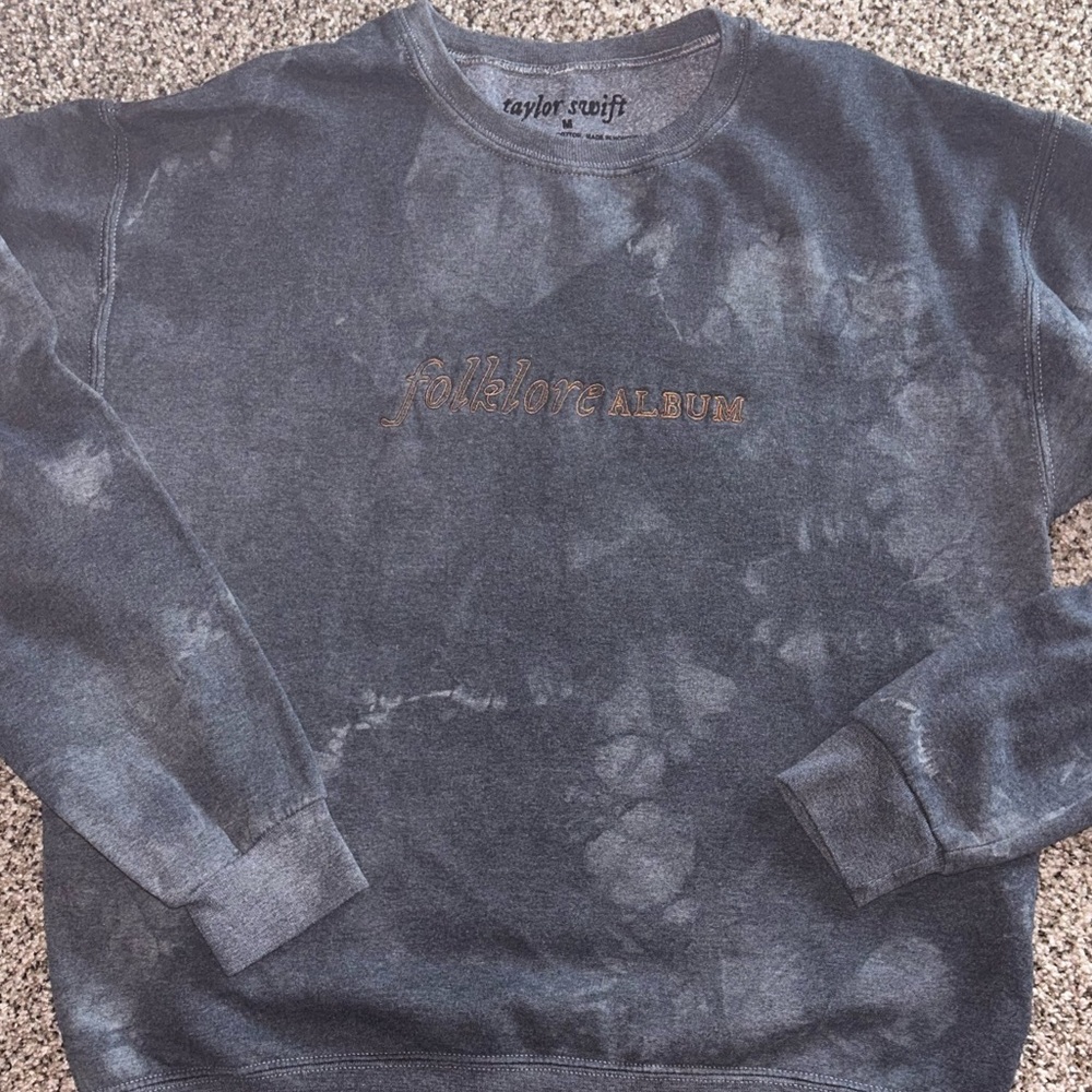 RARE Taylor Swift Folklore Sweatshirt with Orange Writing